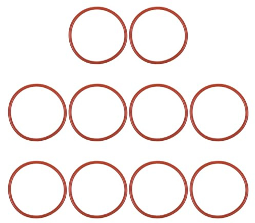 PATIKIL 10 Stück O-Ringe 58 x 52 x 3 mm Dichtungsringe, Nitrilkautschuk Dichtung O Ring Gummidichtung Rund Seal Unterlegscheiben für Hydraulik Sahnespender Pumpe Schnellkupplung, Rot