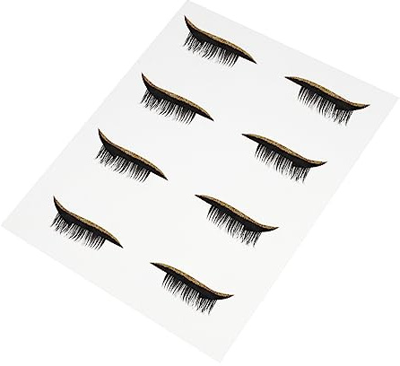 PAMINGONO Ottieni: 4 Set Di Adesivi Per Eyeliner Ciglia Finte Adesive Decalcomanie Lucide Per Gli Occhi