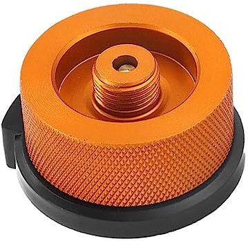 Generisch Gaskartuschen Adapter, Camping Gasherd Bajonett Adapter, für Campingkocher Brenner Herd-Anschluss, Propangasfüllung, Outdoor Campingkocher Anschluss