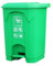 Cubo de basura grande para exteriores con ruedas y pedales para uso interior y comercial, cubo de basura de plástico de 100 L