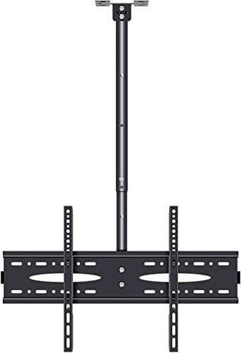 Soporte TV TV, Soporte Techo telescópico Movimiento Completo televisores Pantalla Plana LCD 40 a 70 Pulgadas, monitores hasta 50 kg/110 LB - Soporte TV Negro