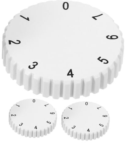 Generico Manopola Termostato Frigorifero 3 Pezzi Pomello Plastica Bianco Controllo Preciso Temperatura Ricambio Universale Per Manutenzione Freezer E Frigorifero Casa