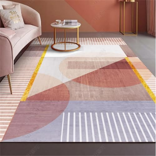 RUGMRZ Tappeto Bimbi 180X250Cm Letto Camera 1 Rosa Moderno Minimalista Da Comodino Casa Soggiorno Scrivania
