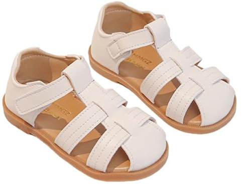 FREECOZYER Baby Boys Closed Toe Sandals Infant Toddler Summer Beach Flat Anti Slip First Walking Shoes, Good Flexibility, Shock Absorption