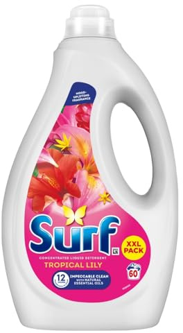 Surf Laundry Washing Detergent Liquid Tropical Oasis 60 Washes 1600ml