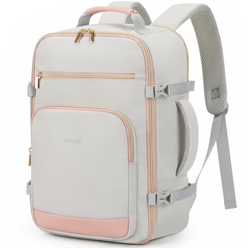 ETRONIK Ryanair Cabin Bags 40x30x20, 24L Underseat Travel Backpack, Grey