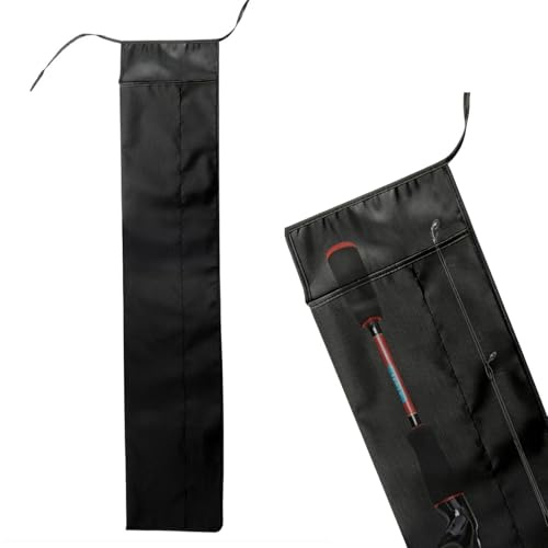 KSEWJP 140cm Waterproof Oxford Cloth Fishing Rod Bag Cover Fishing Tackle Storage Bag Portable and Lightweight for Outdoor Fishing(Black)