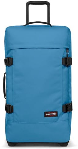 Eastpak Tranverz M Koffer 78L (67 x 35,5 x 30 cm), mittelgroßer Reisekoffer mit Rollen, leichtes Gepäck mit 2 Fächern, Teleskopgriff & TSA-Schloss - Aviator Blue