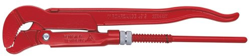Rennsteig Eckrohrzange (Wasserpumpenzange, Rohrzange), 420 mm, 1 1/2 – CV-Stahl vergütet, Verzahnung gehärtet - 1310152