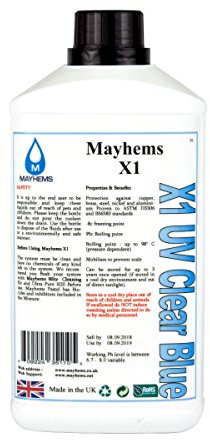 Mayhems X1, UV Klar Blau – 1000 ml