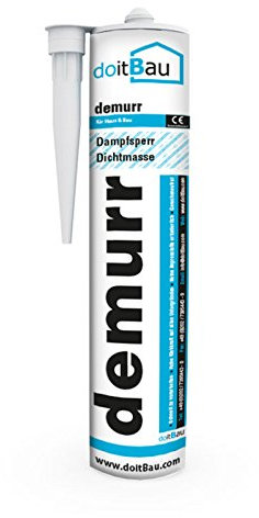 20x demurr Dichtkleber für Innen und Außen, einsetzbar als Dampfbremse, Dampfsperre Dichtmasse, 310ml Folienkleber Anschlusskleber Wandanschluss Dampfsperrfolie Dampfbremsfolie