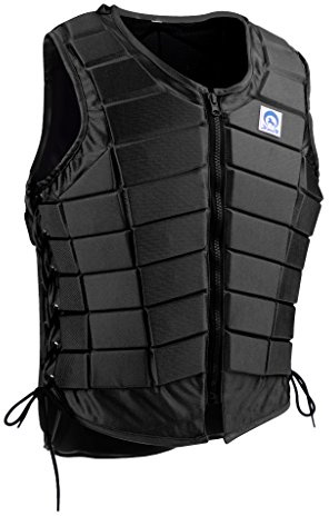 MagiDeal Gilet Équitation Fermeture à Glissière Reglable Équipement De Protection Cavalier - Noir, Homme XL