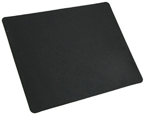 Mouse Pad Desk Laptop Computer PC Mat Black Square 20 x 24cm