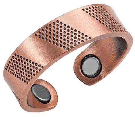 Magnetischer Kupferring mit Magneten - Texturierten