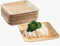 Streetfood Packaging Biodegradable Packaging that fits your budget Palm Leaf Plates 7 Square [18cm x 18cm, 25 Pack], & Party, Sturdy Alternative to, Heavy Duty Wood for Wedding, Camping - 25 Pcs