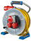 as - Schwabe Xperts Doppelrohr Metallkabeltrommel 25m AT-N07V3V3-F 5G2,5, CEE Stecker 5-polig, 2 Schutzkontaktsteckdosen, 1 CEE-Steckdose 5-polig, 400V 16A, Klappdeckel, IP44, Made in Germany, 23992