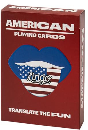 Lingo Slang Juego de Cartas | Juego de Aprendizaje de Idiomas | Divertido Visual Flashcard Deck para Aumentar Las Habilidades vocabularias y de Pronunciación, American Slang