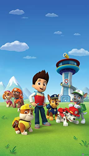 AG Design Paw Patrol an ihrer Station, Vorhänge für Kinderzimmer, 1 Teil, Mehrfarbig, 140 x 245 cm