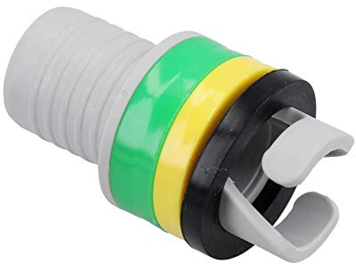 AB Tools Aufblasbares Boot Rib Universal Aufblasventil Adapter für Fußluftpumpe Kajak