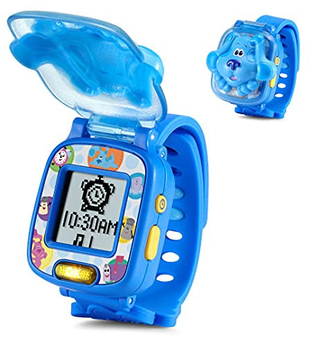 VTech - ¡Las Pistas de Blue y tú! Reloj de Aprendizaje, Juguete Educativo para niños +3 años, Voces Originales de la Serie, Color Azul, versión ESP (3480-611722)