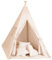 Totsy Baby Tipi Zelt für Kinder Spielzelt Tippi Kinderzelt Kinderzimmer Teepee Indianerzelt Outdoor Indoor Modell 2 mit Spielmatte und 3 Kissen Aprikosenfarbe