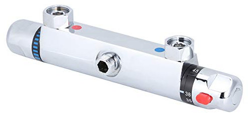 Ejoyous Duschthermostat, Mischbatterie Armatur Brausethermostat Duscharmatur Thermostat Thermostatisches Mischventil mit 38 °C Temperatursicherem Schutz und Rückschlagventil