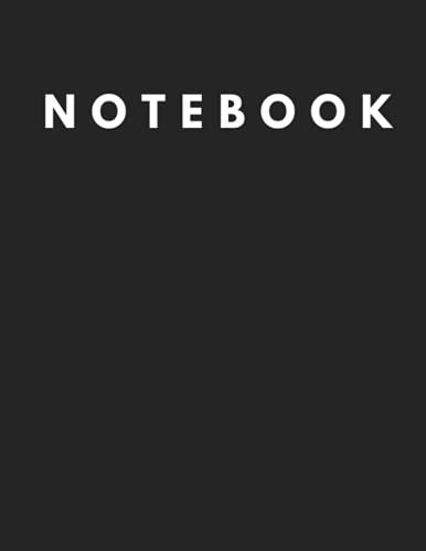 Notebook: Classic Black Cover Daily Easy Use - Size (8.5 x 11 inches) 120 Pages : Lined Paper