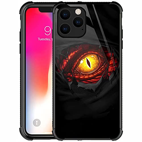 CARLOCA Compatible with iPhone 13 Pro Max Case,Red Dragon Eye Pattern Design for Girl Boy Shockproof Anti-Scratch Case for iPhone 13 Pro Max