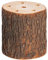 tronco per albero di Natale in legno con fori preforati, decorazione fai da te (legno di canfora, 10 x 10 cm)