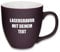 Mahlwerck XL Jumbotasse, selbst gestalten, große Porzellan-Kaffeetasse mit matter Oberfläche, Tasse personalisieren mit Namen, Geschenk, 400-450ml, mit eigener Textgravur, Berry Violet