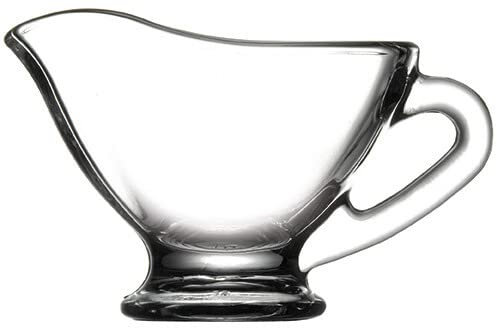 CRISTALICA Sauciere Basic 60 ml Glaskännchen Dressing Marmelade Essing Soßen