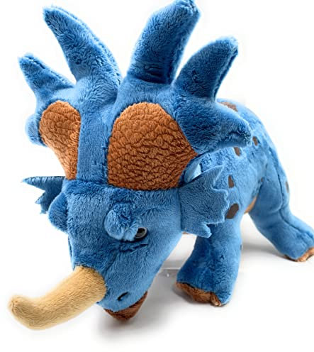 Onwomania Plüschtier Kuscheltier Stoff Tier Styracosaurus Dino Dinosaurier 39cm Blau
