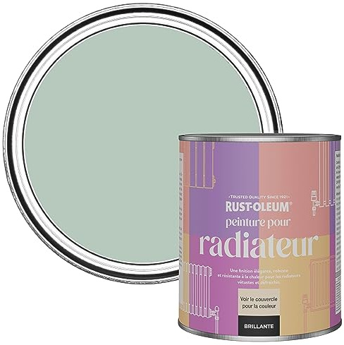 Rust-Oleum Green Heat Resistant Radiator Paint in Gloss Finish - Leaplish 750ml