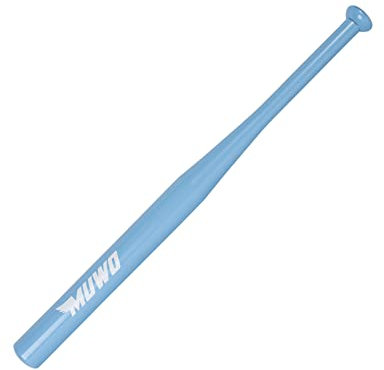 MUWO Baseballschläger aus rostfreiem, legiertem Stahl. Für Anfänger, Hobbyspieler und Profis geeignet, Länge: 28 Zoll (0,71 m), Gewicht: 980 g, in vielen (Hellblau)
