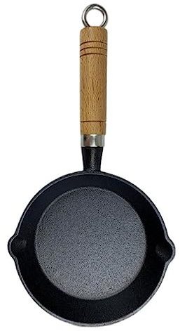 Angoily 1stück Mini Bratpfanne Für Pfannkuchen Praktische Und Tragbare Kochpfanne Für Camping Picknick Und Outdoor-aktivitäten Gleichmäßige Wärmeverteilung Durchmesser