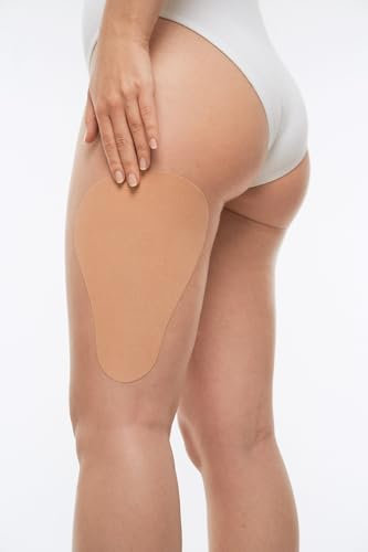 alla and jen -THIGH TAPE! Kinesiotape mit hochwirksamem Plectranthus Barbatus Extrakt und hochgradigem Koffein formuliert gegen Cellulite, 2 Anwendungen, alla/jen 4 Tage am Stück tragbar!