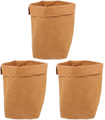 MAGICLULU 3 x Obst-Papiertüten, waschbar