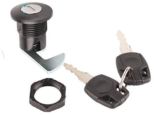 Serratura per Bagagliaio per Moto, Serratura per Coda per Scooter, Plastica di Alluminio Universale per Bagagliaio per Motocicli Elettrici (B gancio corto)