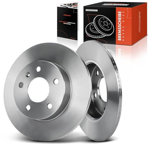Frankberg 2x Bremsscheiben Bremsscheibe Hinterachse Links Rechts Kompatibel mit Corsa C F08 F68 1.7L 2003-2009 Astra G Cabriolet F67 1.8L-2.2L 2001-2005 Replace# 569109