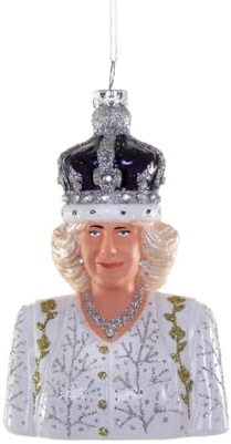 Cody Foster & Co Queen Camilla British England UK Royalty Glas Weihnachtsdekoration - Hängeschmuck - Glas - Klassisch - Einweihungsfeier, Weihnachten