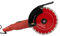 Rainureuse murale 5800 W (max), rainureuse à fente 4300 tr/min, scie à béton circulaire avec profondeur de coupe maximale jusqu'à 110 mm, fraiseuse murale avec 2 lames de scie de 12, 62 x 39 cm