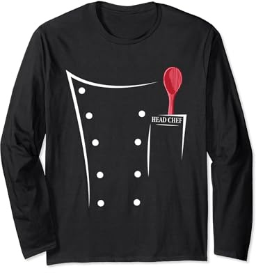 Lustige Chef Koch Kochjacke Küchenchef BBQ Chef Langarmshirt