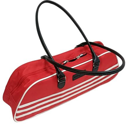 IBSLBMO Multifunktionale Umhängetasche, vielseitige Umhängetasche, Tragetasche und Unterarmtasche, Rot/Ausflug, einfarbig (Getaway Solids), Medium