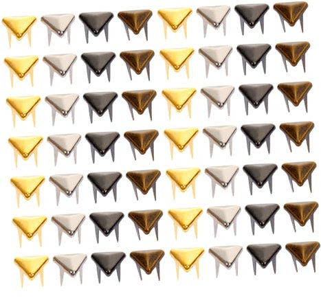 TEHAUX 120stücke Mini Dreieckstern-claw-nieten Für Puppenkleidung Diy Zubehör Kleine Metallnieten Dekorative Rivets Für Götz Puppen Kleidung Und Accessoires Sortiert