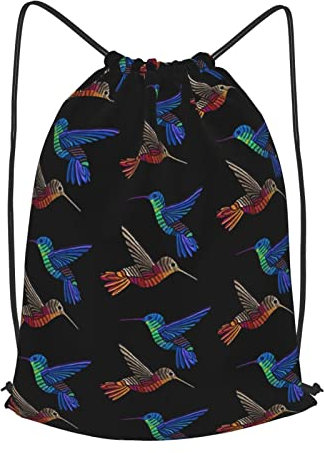 Kolibri Einkaufsbeutel Unisex Stoff Beutel Hipster Rucksack Für Damen Herren Sport