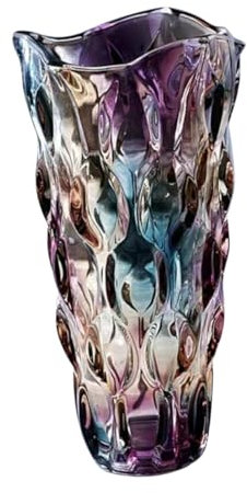 TOPBATHY Florero De Cristal Hidropónico Jarrón De Vidrio De Colores Decoración Floral