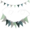 AiQInu Bandierine per Cameretta dei Bambini, Bandierine Triangolari, per Bambini Camera Baby Showe Camera da Letto (Verde fresco di Morandi)