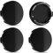 Enjoliveur de Voiture,4 Pcs Plastique ABS Cache-Moyeu Universels Centre de Roue Cache Cache-Moyeux de Roue Centre de Jante Capuchons Convient à Une Large Gamme de Modèles de Véhicules (Noir)