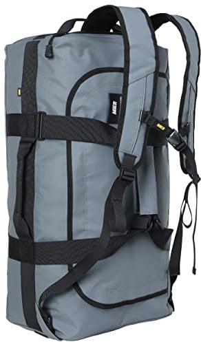 MIER Sporttasche Herren Wasserresistente Reisetasche groß Heavy Duty Convertible Sportrucksack mit Rucksackgurten und Schuhfach für Fitnessstudio, Sport, Reisen, Duffle Bag-Grau 90L