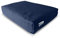 Yogan Cojín para la cabeza (2 pulgadas) para yoga/pilates | Funda exterior de algodón orgánico (extraíble y lavable) | Funda interior con relleno de fibra reciclada | 30 x 20 x 5 cm (azul marino)